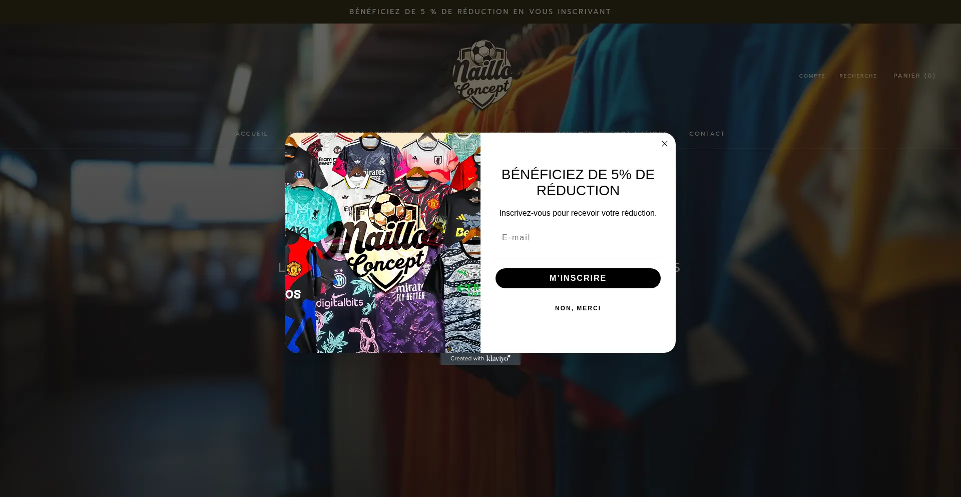 Website screenshot of Maillot-concept.com