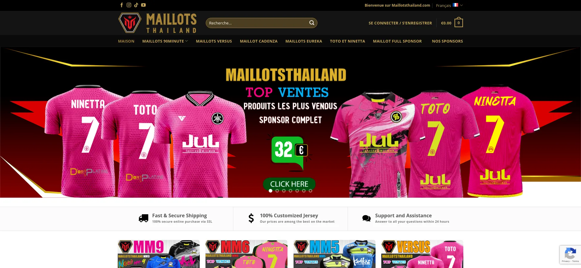 Maillotsthailand.com Screenshot
