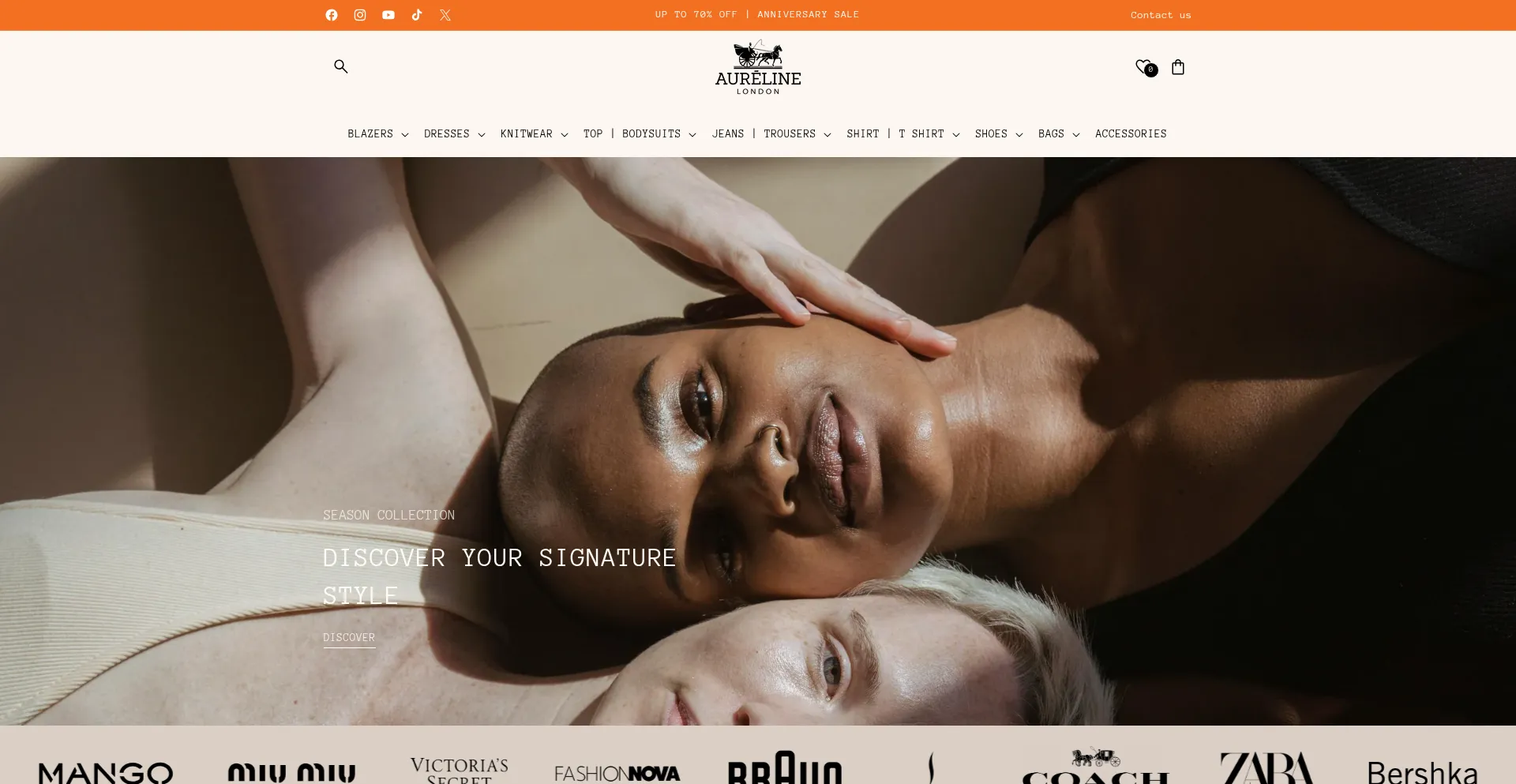 Website screenshot of Maisonaureline.com