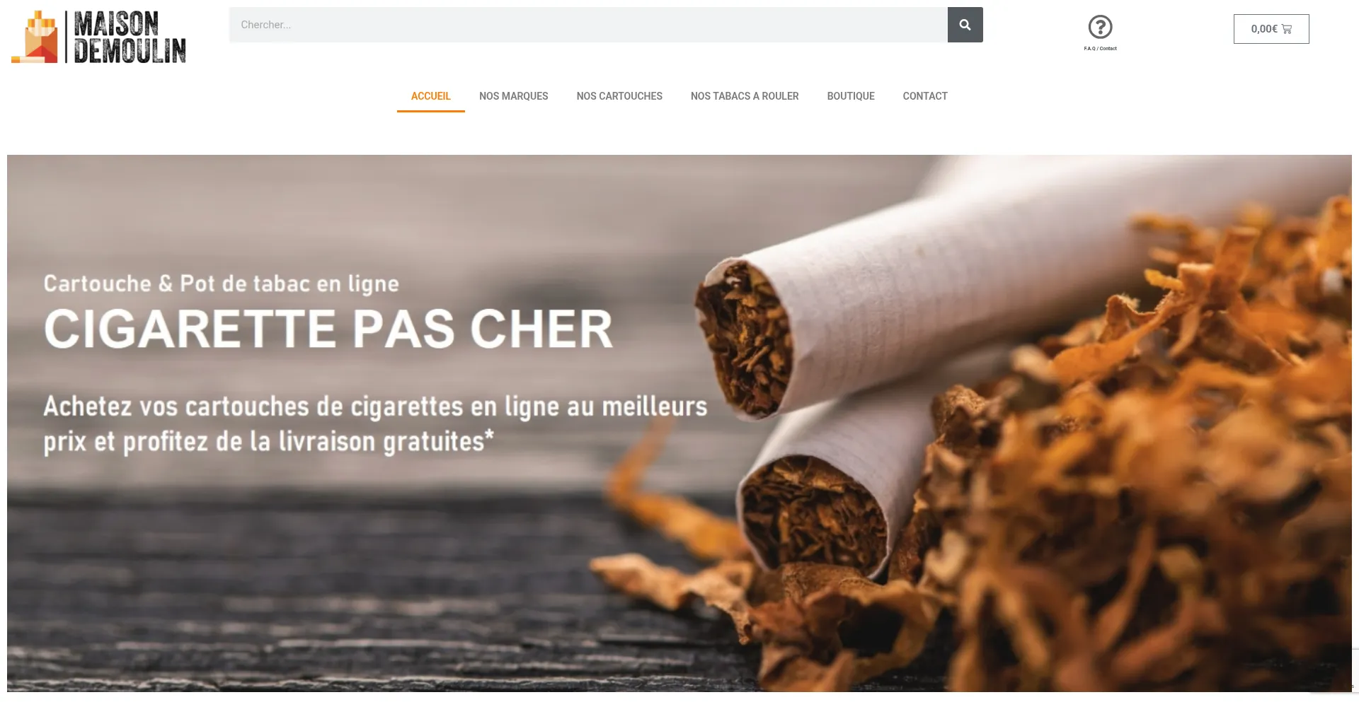 Website screenshot of Maisondemoulin.com