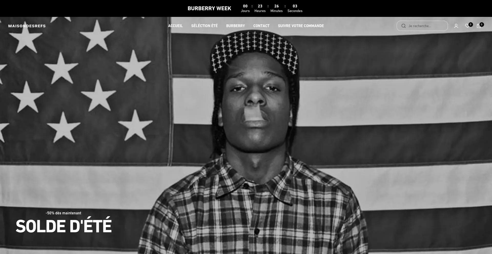 Website screenshot of Maisondesrefs.fr