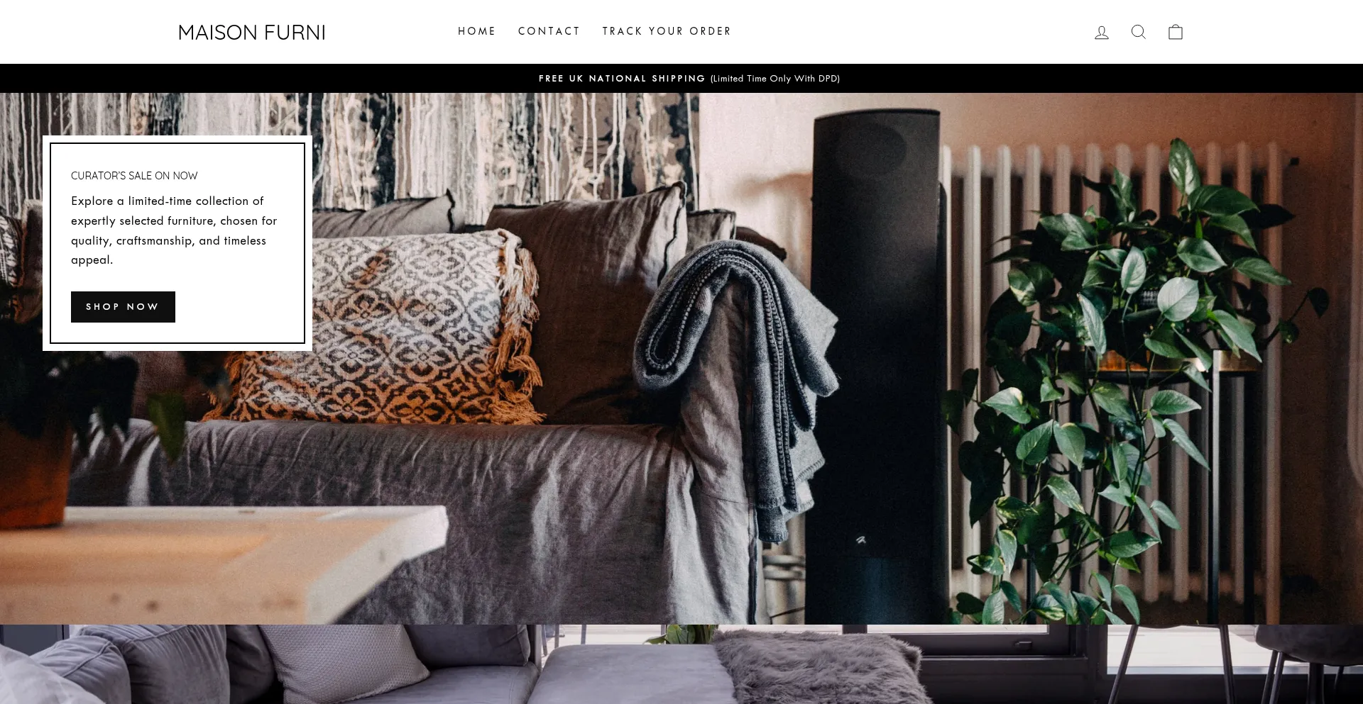 Website screenshot of Maisonfurni.com
