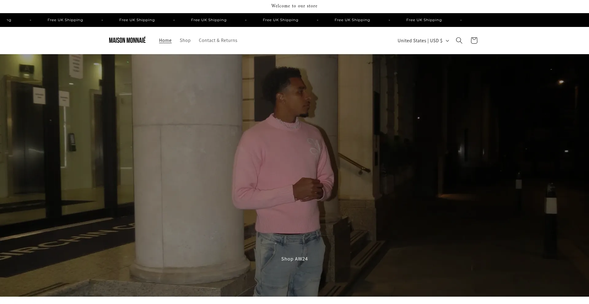 Website screenshot of Maisonmonnaie.com