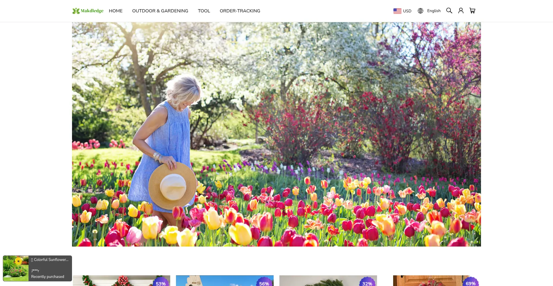 Website screenshot of Makdledge.com