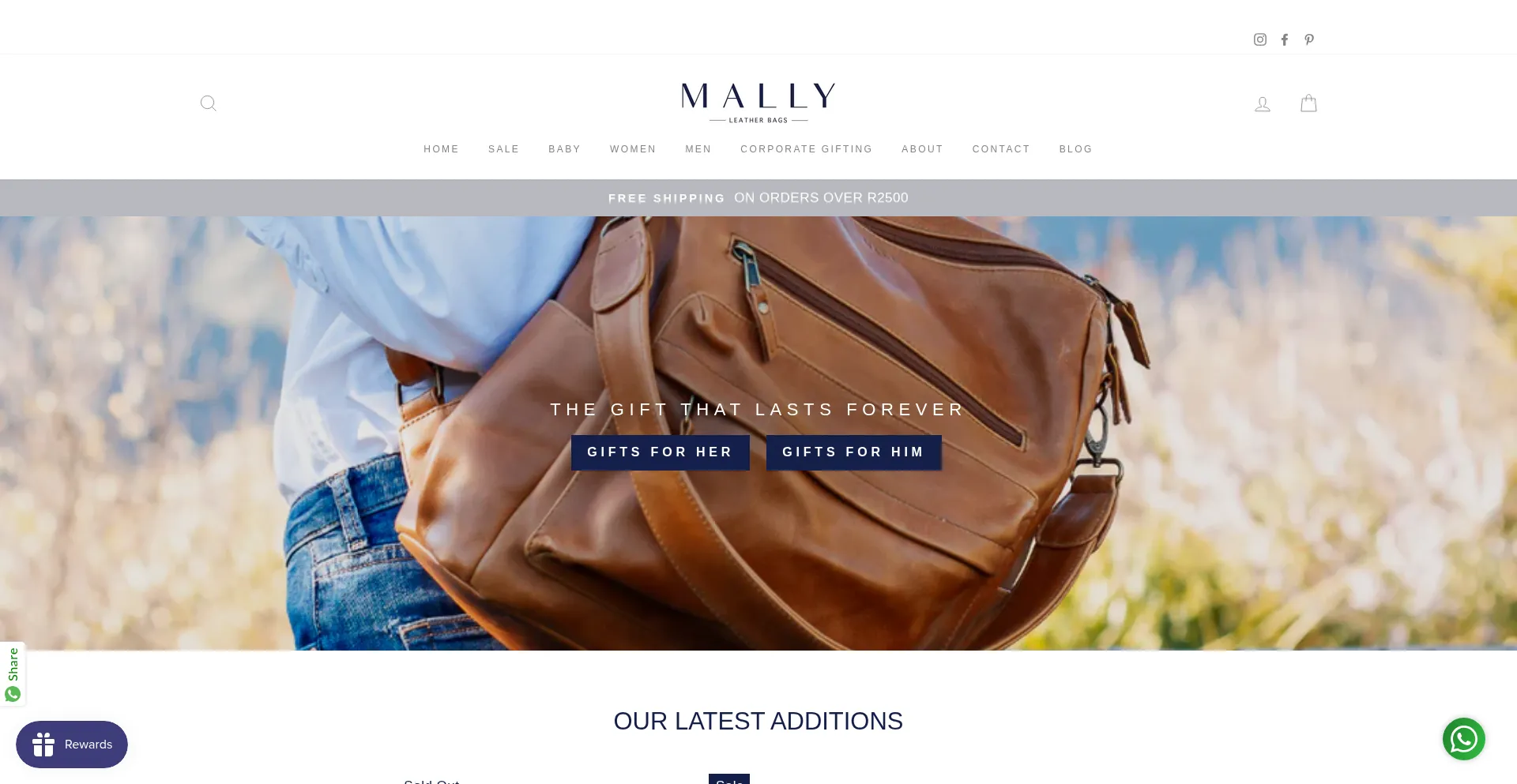 Mally.co.za Screenshot