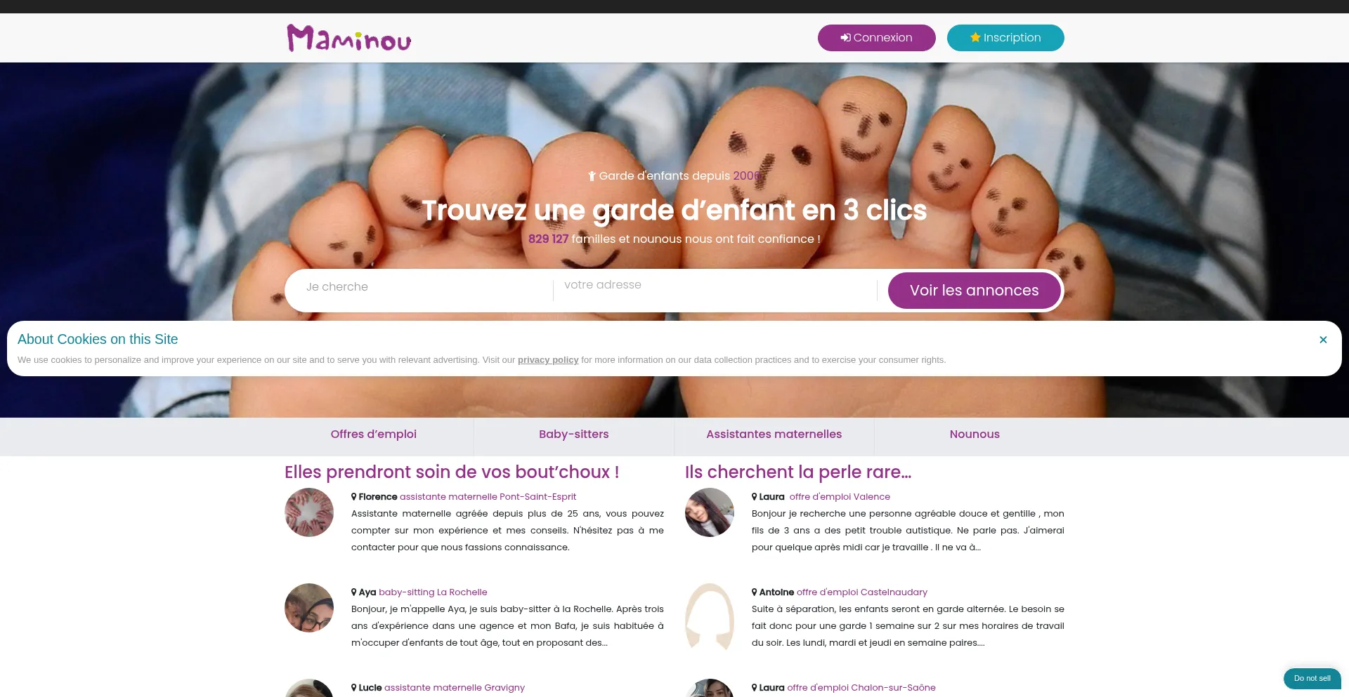 Maminou.com Screenshot