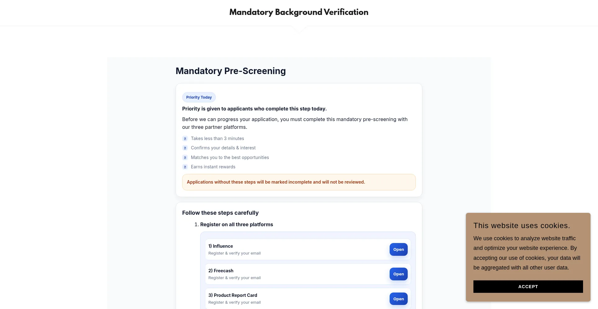 Mandatorybackgroundverification.com