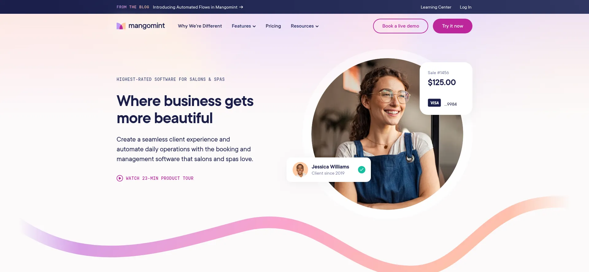 Mangomint.com Screenshot