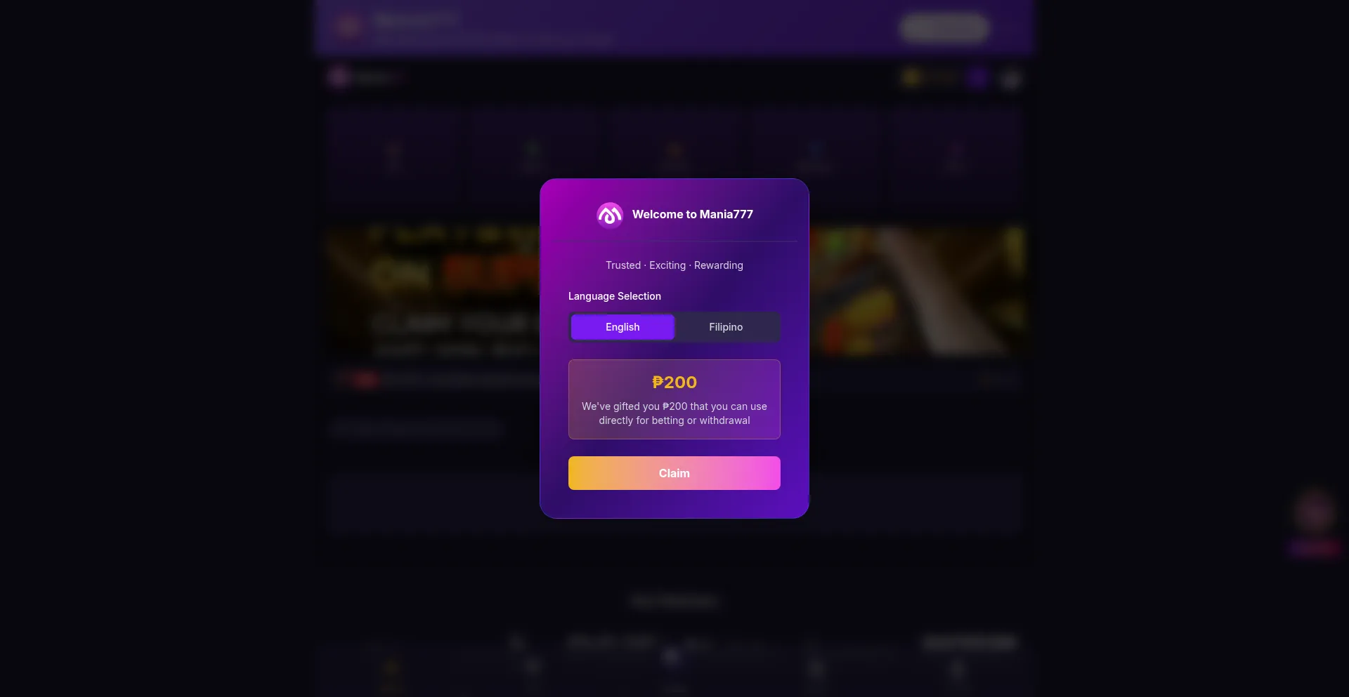Mania-777.com Screenshot