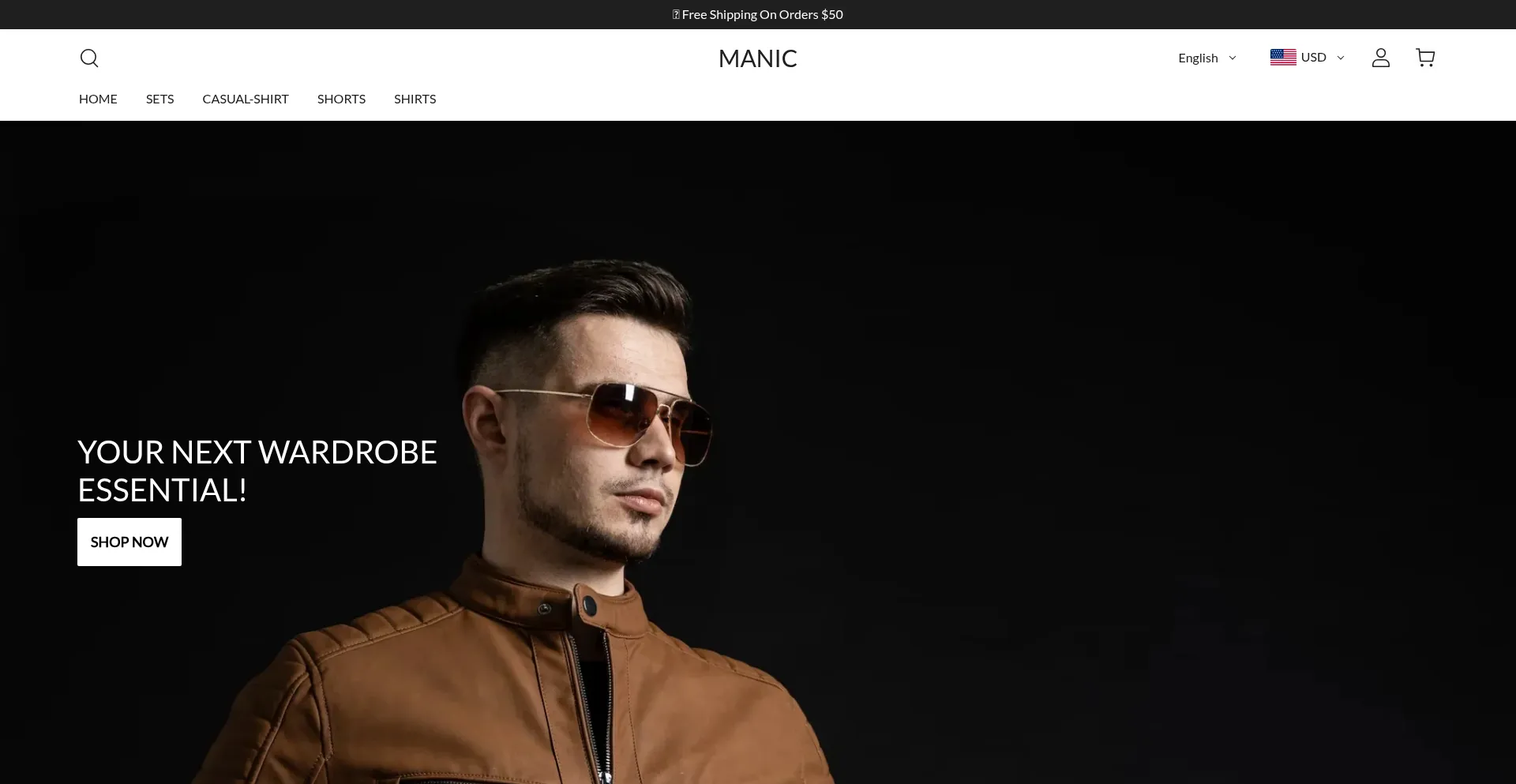 Website screenshot of Manieeus.com