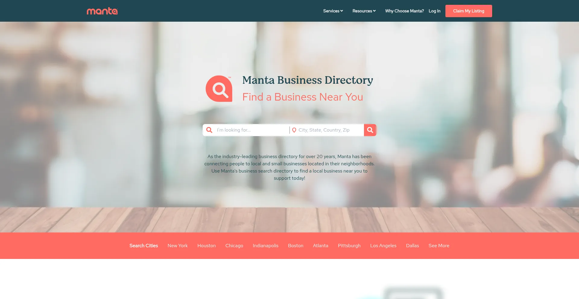 Manta.com Screenshot