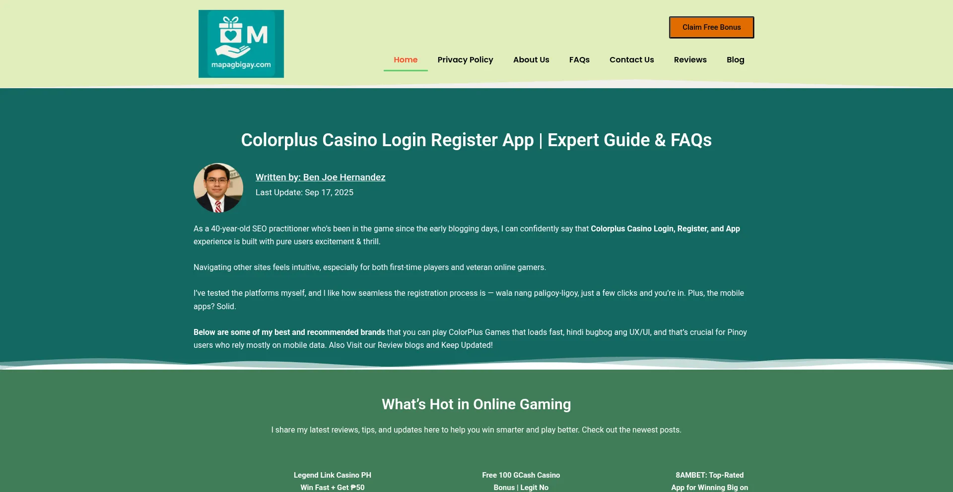 Mapagbigay.com Screenshot