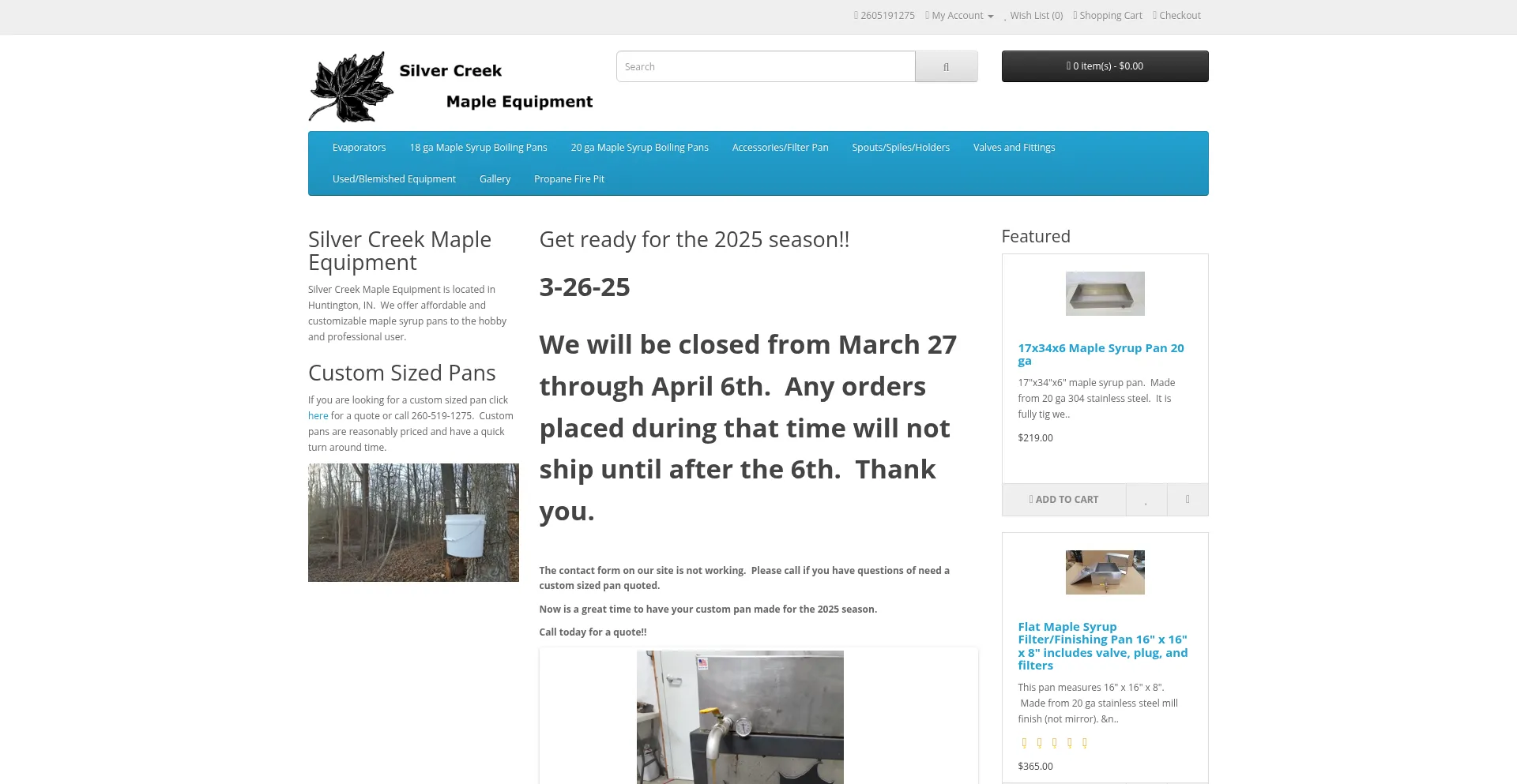 Website screenshot of Maplesyruppans.com