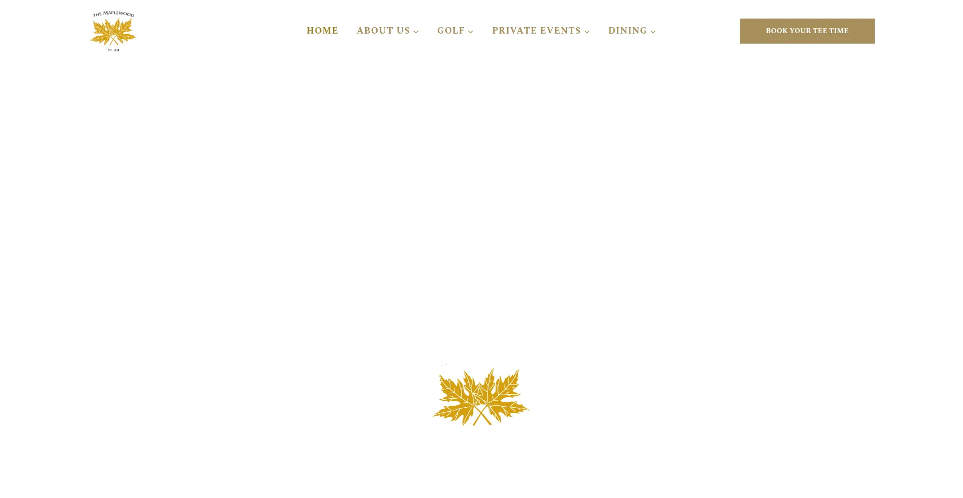 Website screenshot of Maplewoodgolfresort.com