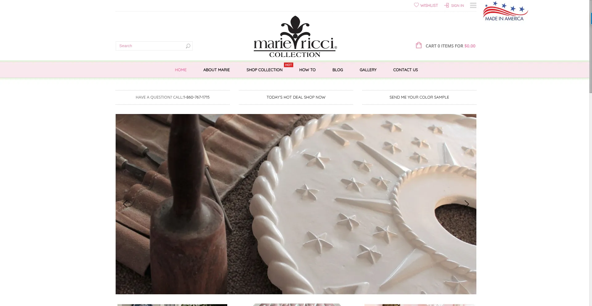 Mariericci.com Screenshot
