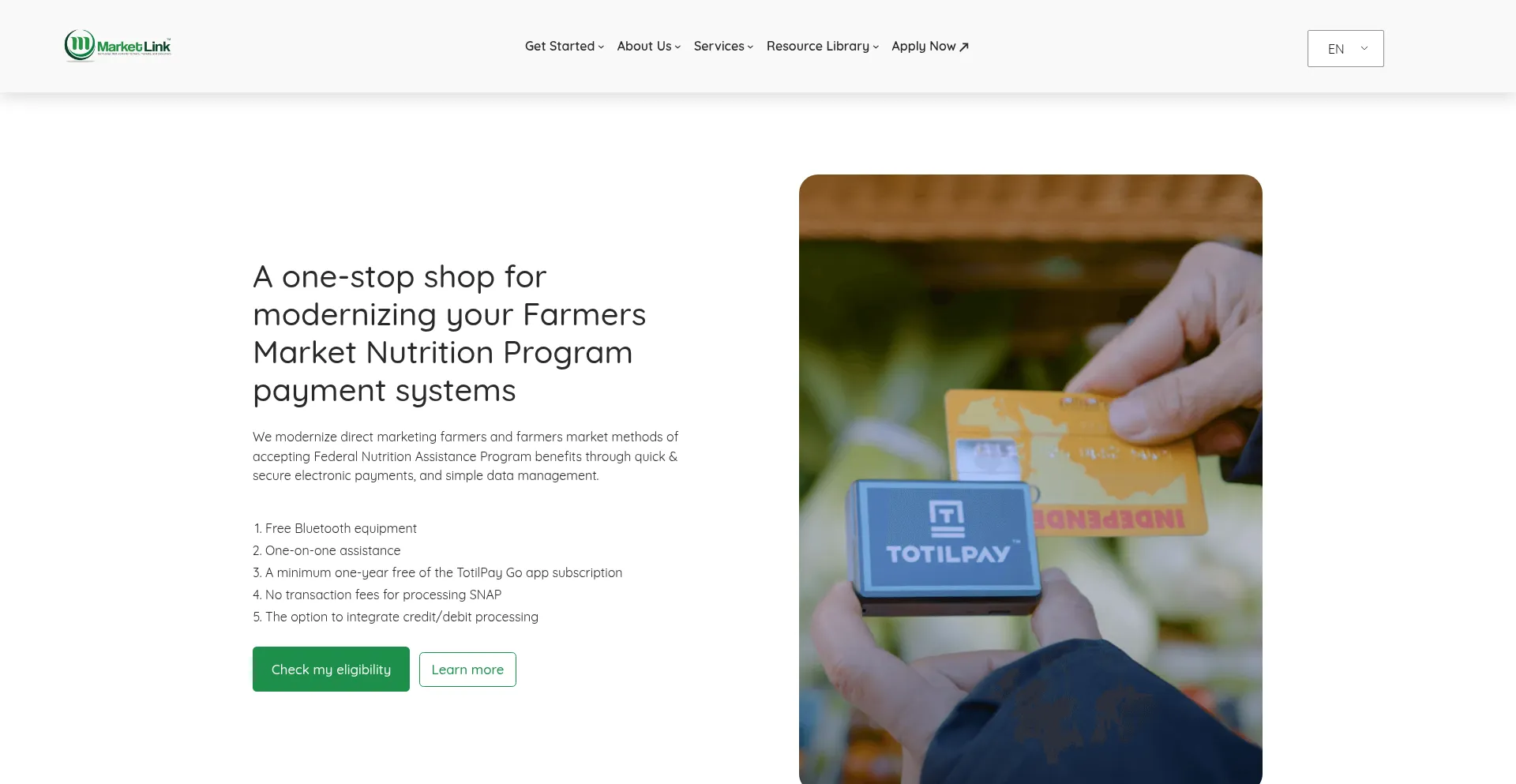 Marketlink.org Screenshot