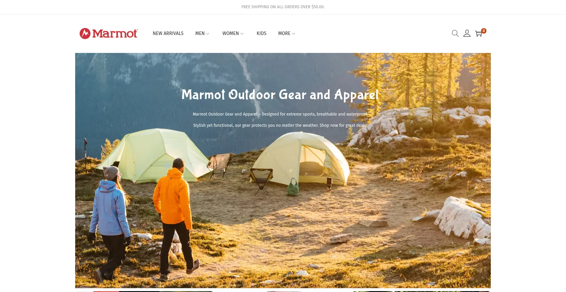 Marmotoutdoorlife.shop Screenshot