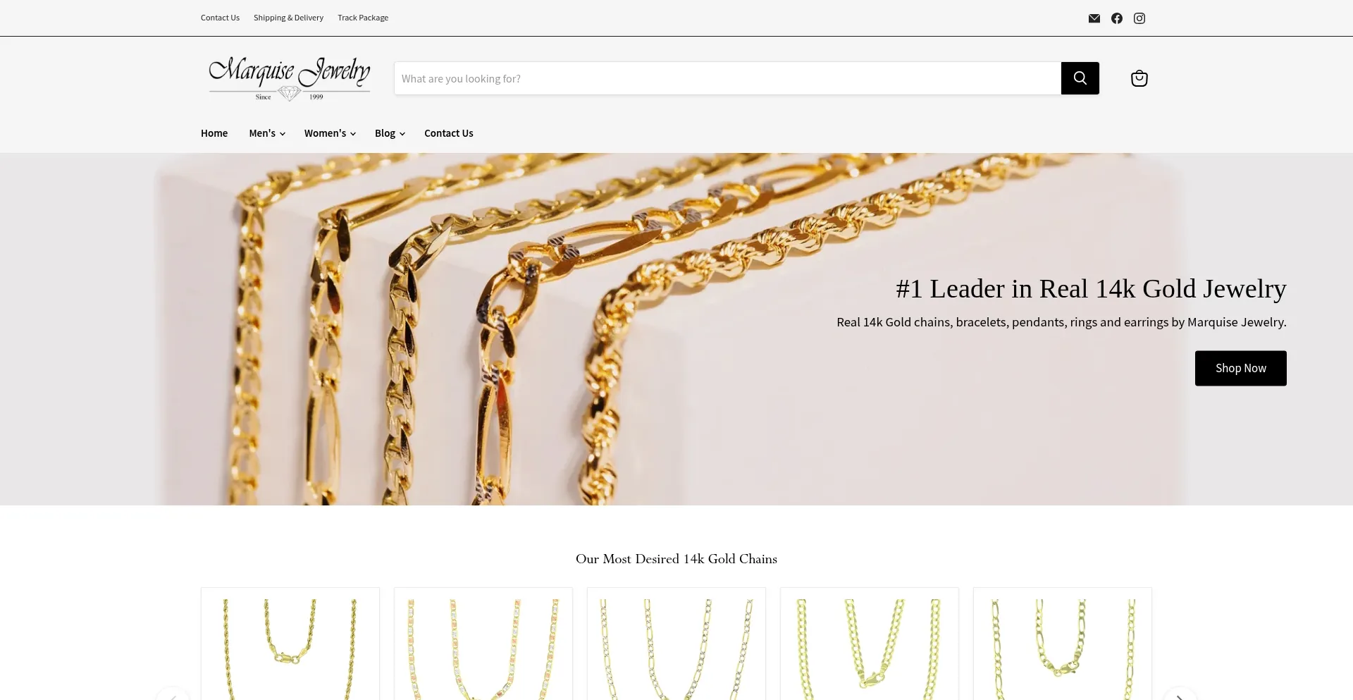 Marquisejewelrystore.com Screenshot