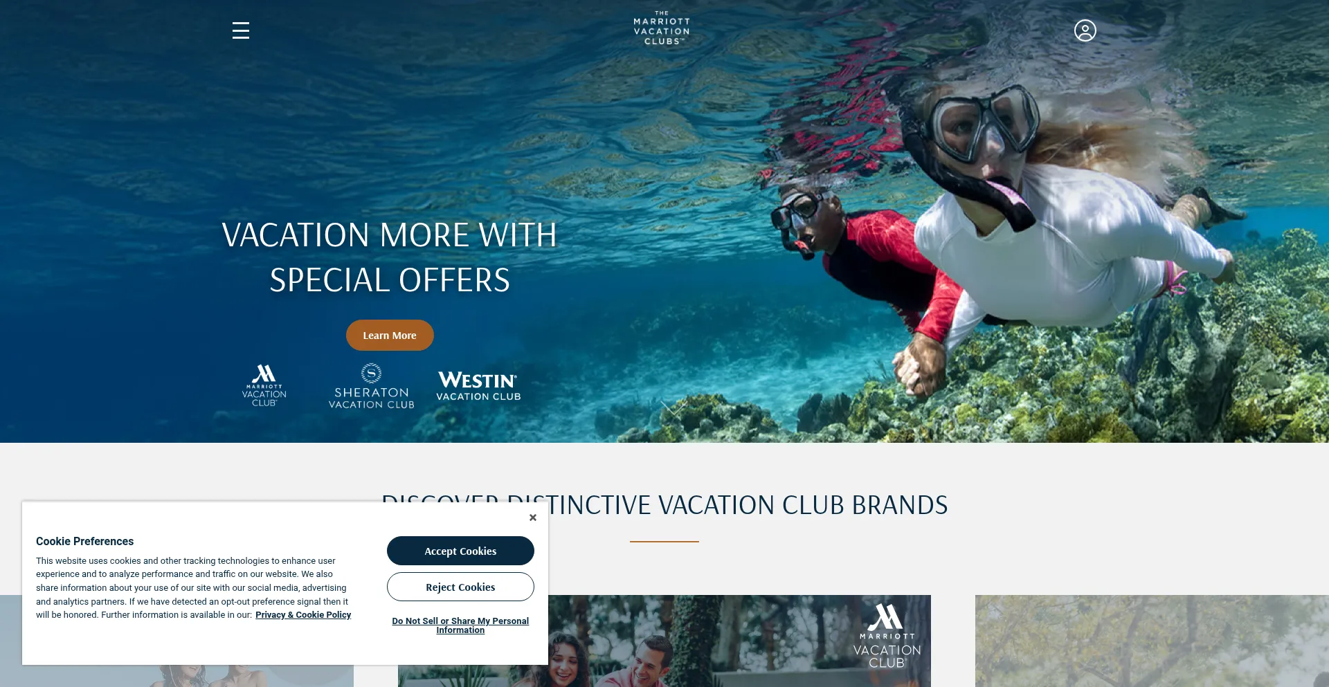 Marriottvacationclub.com Screenshot