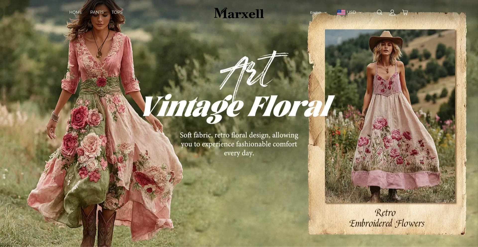 Website screenshot of Marxell.com