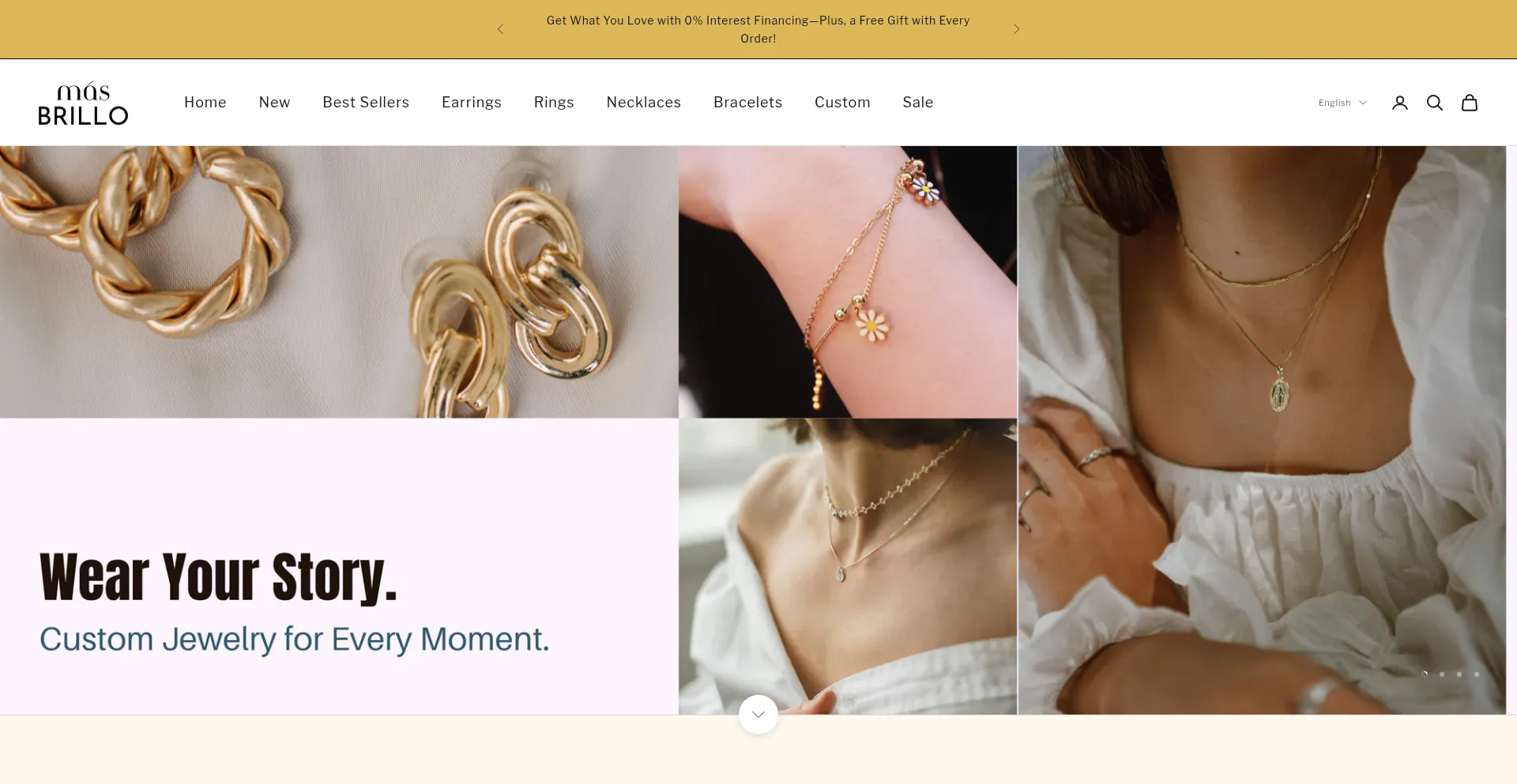 Website screenshot of Masbrillo.com
