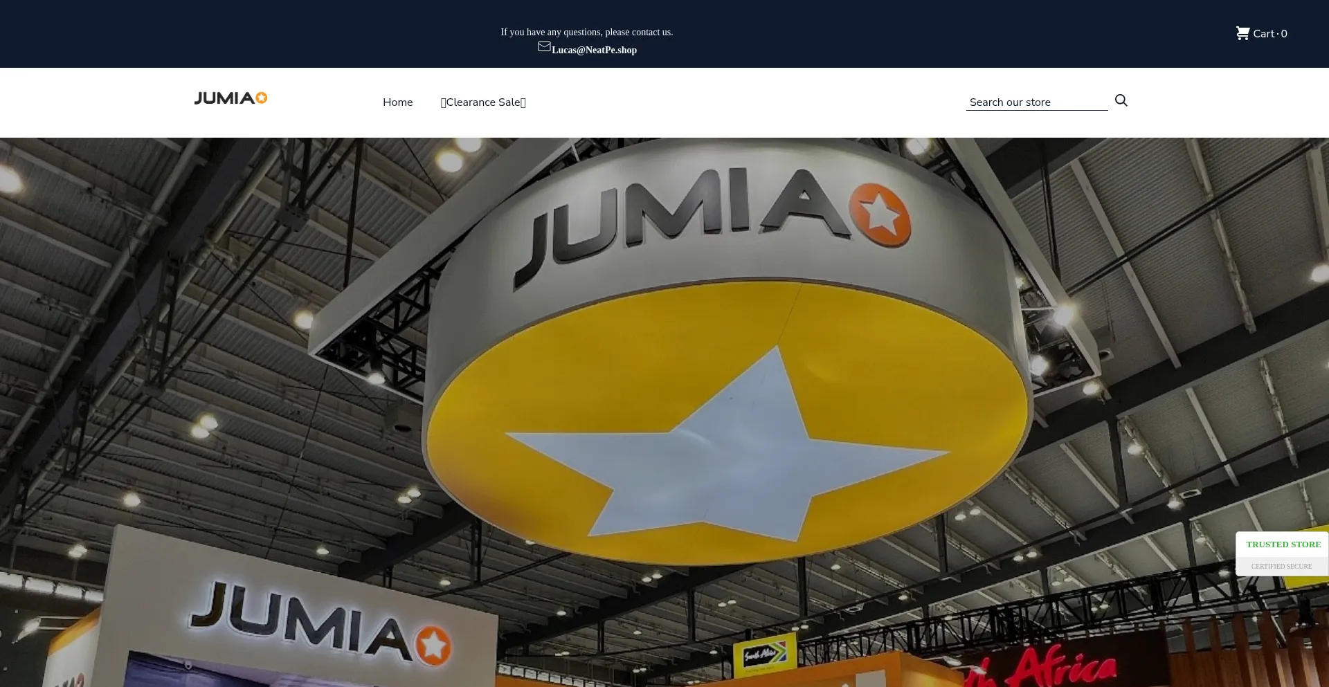 Website screenshot of Massog.shop