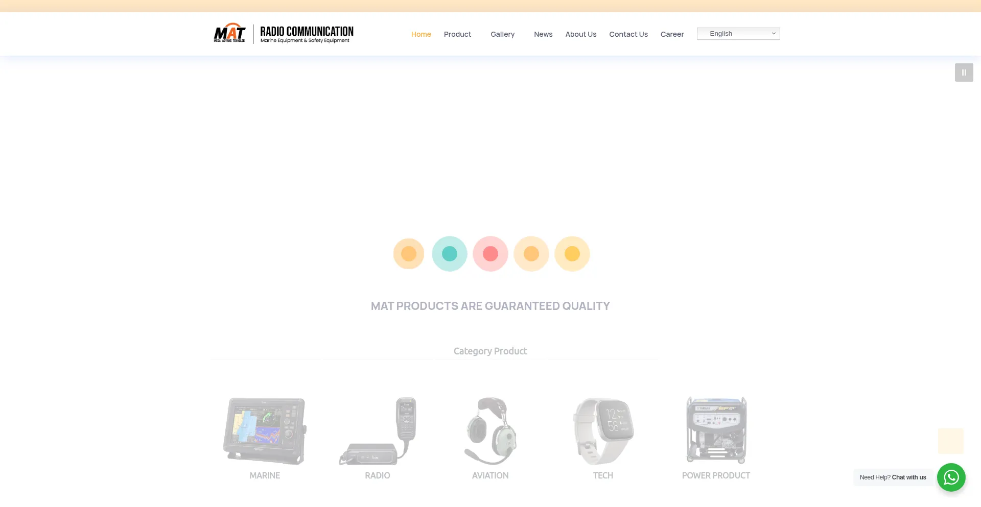 Website screenshot of Mat.id