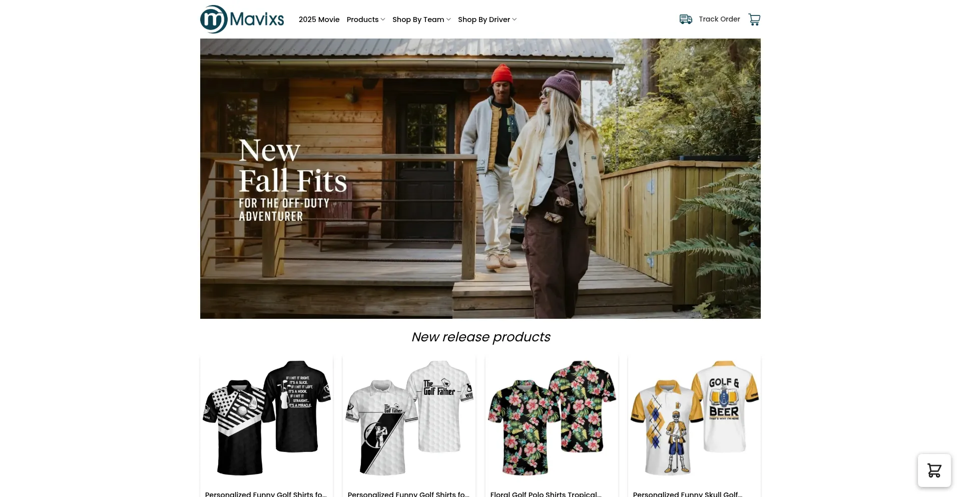 Website screenshot of Mavixs.com