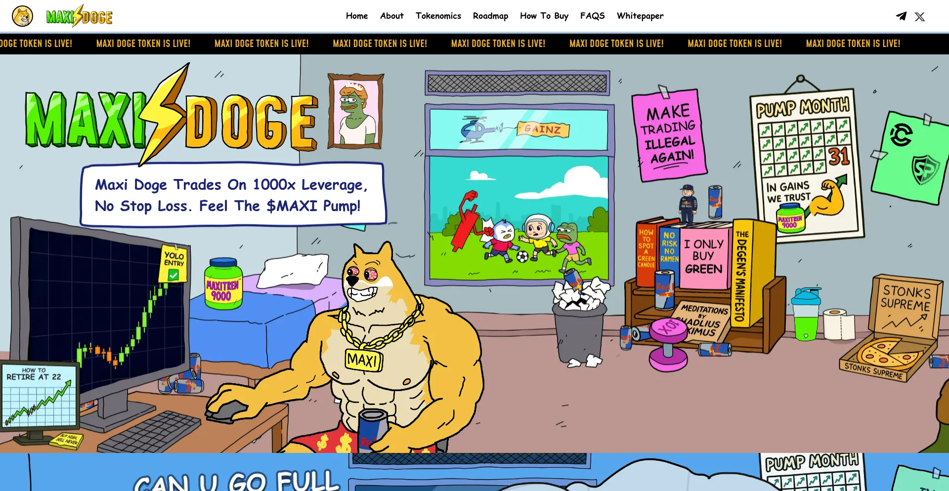 Maxidogecoin.space Screenshot