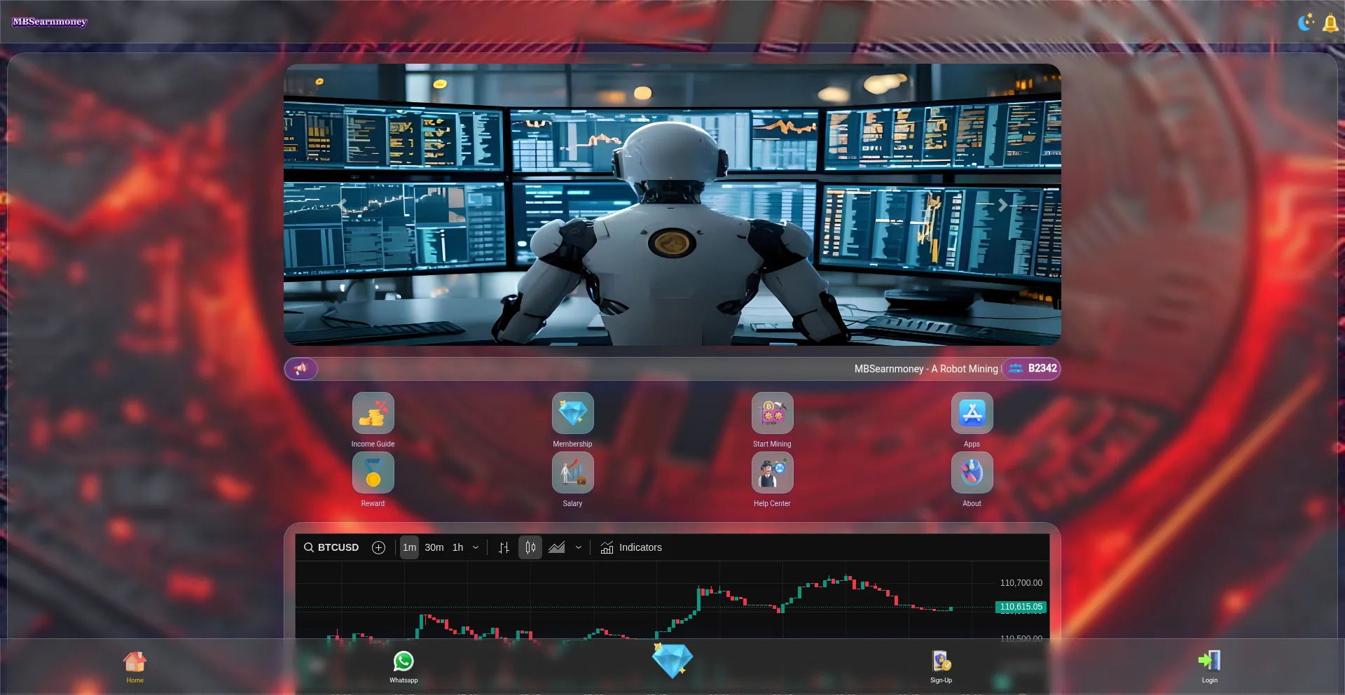 Website screenshot of Mbsearnmoney.online