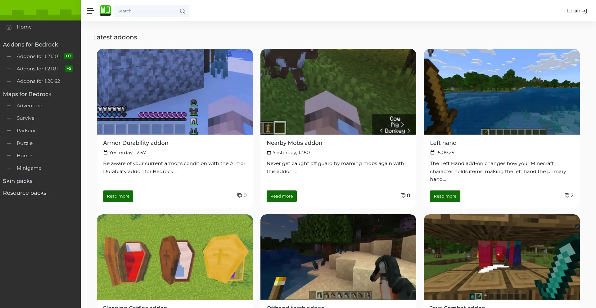 Mcjedl.com Screenshot
