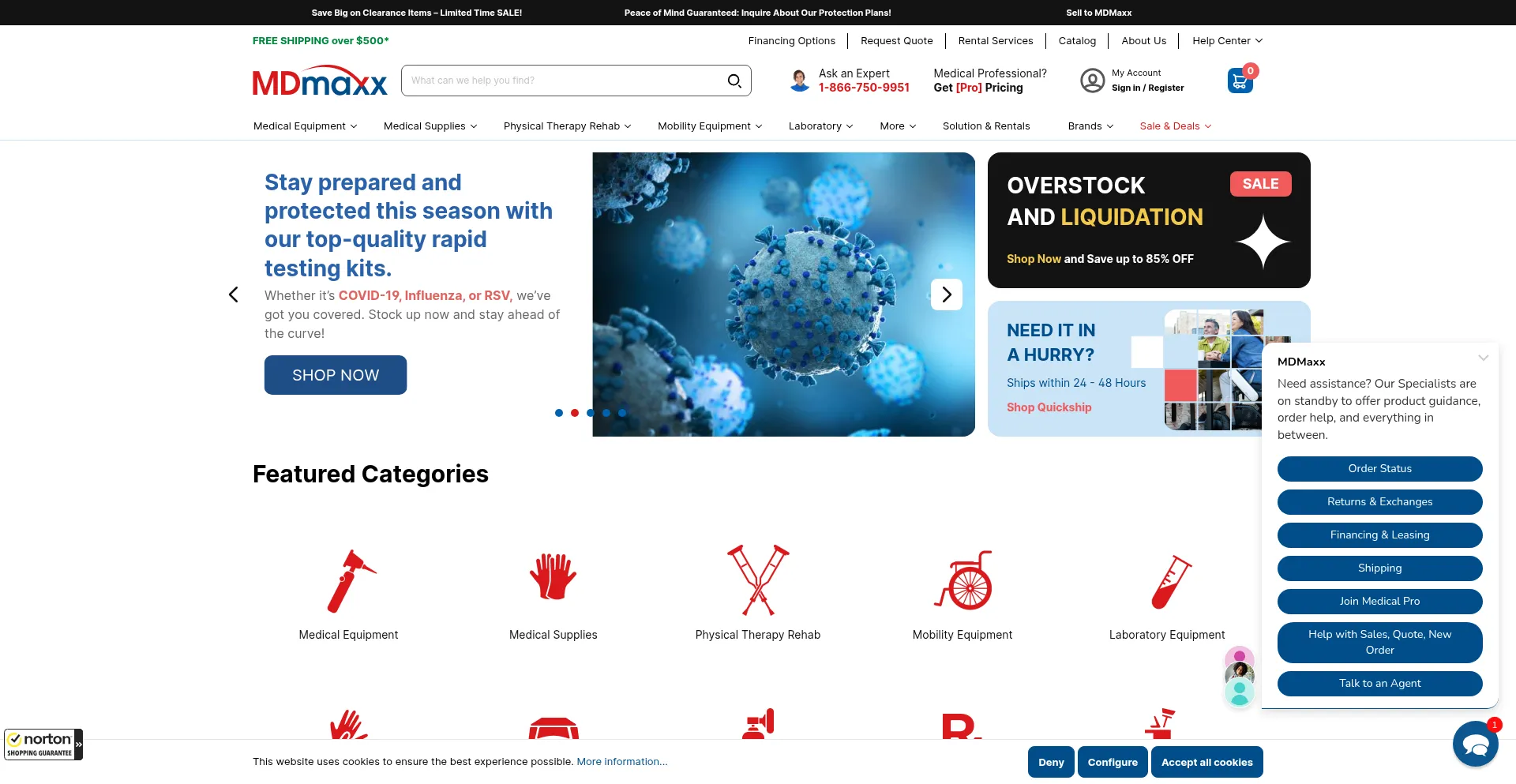 Website screenshot of Mdmaxx.com