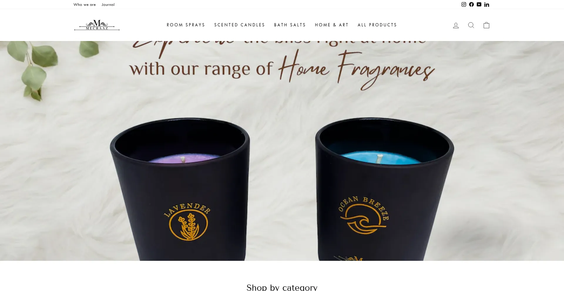Website screenshot of Mecraaz.com