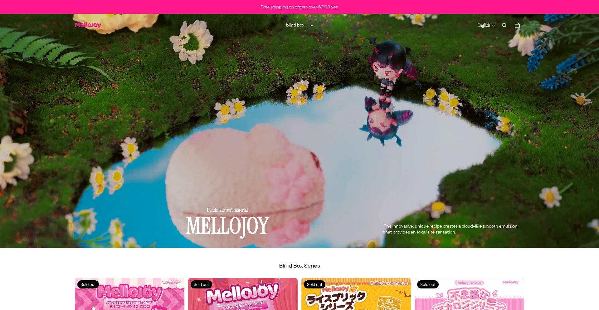 Website screenshot of Mellojoyjapan.com