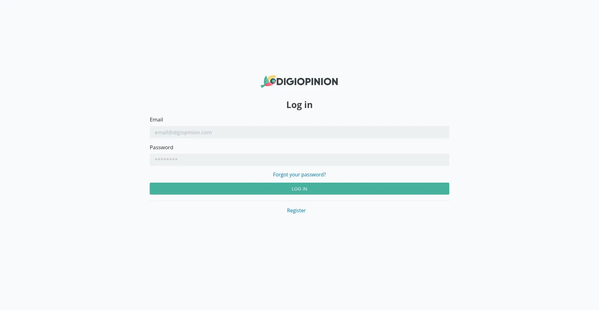 Website screenshot of Member.digiopinion.com