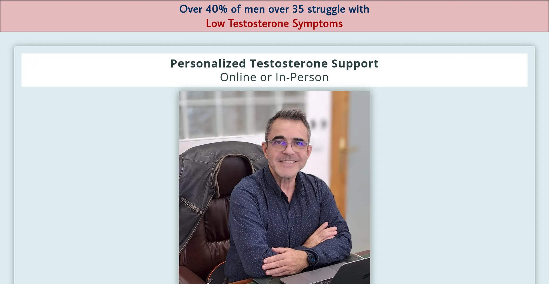 Website screenshot of Menshealthinst.com