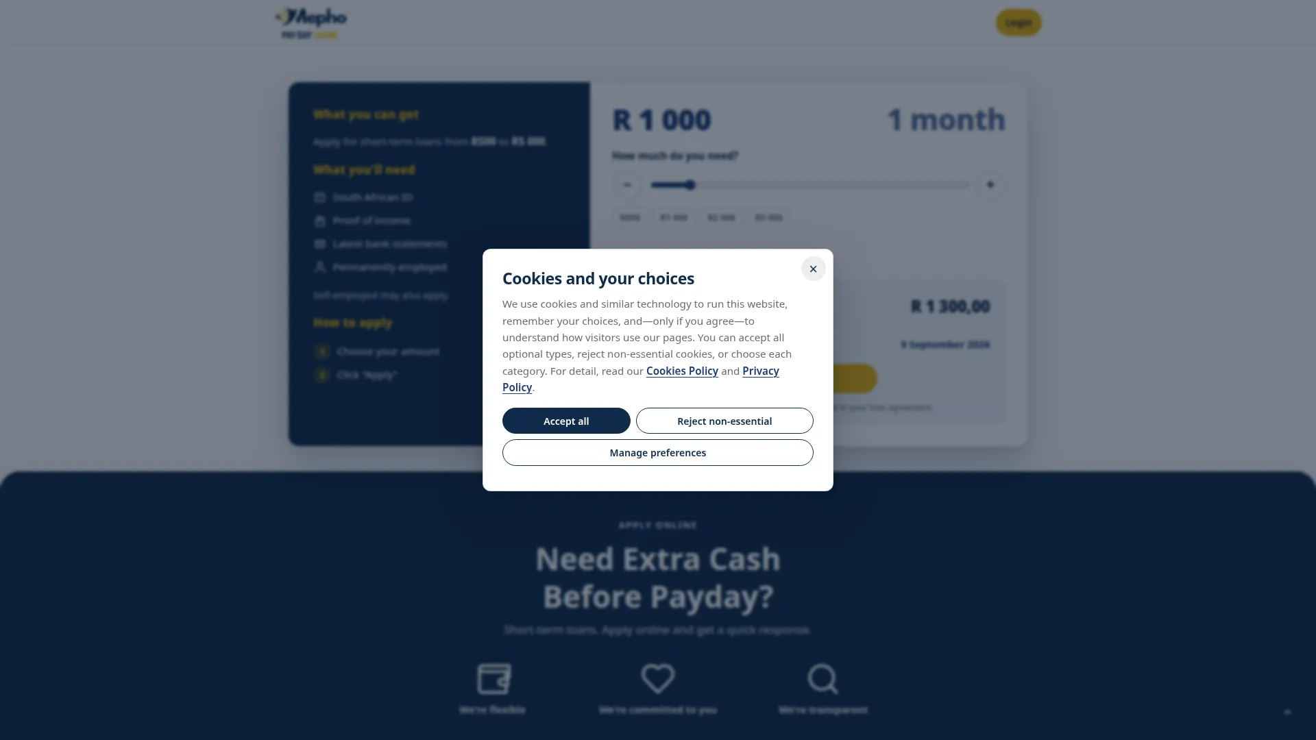 Mephopaydayloans.co.za