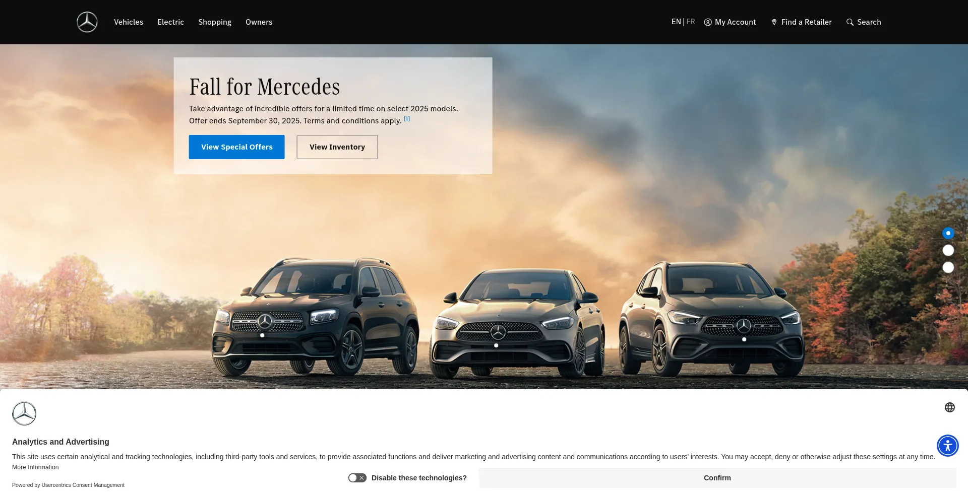 Mercedes-benz.ca Screenshot