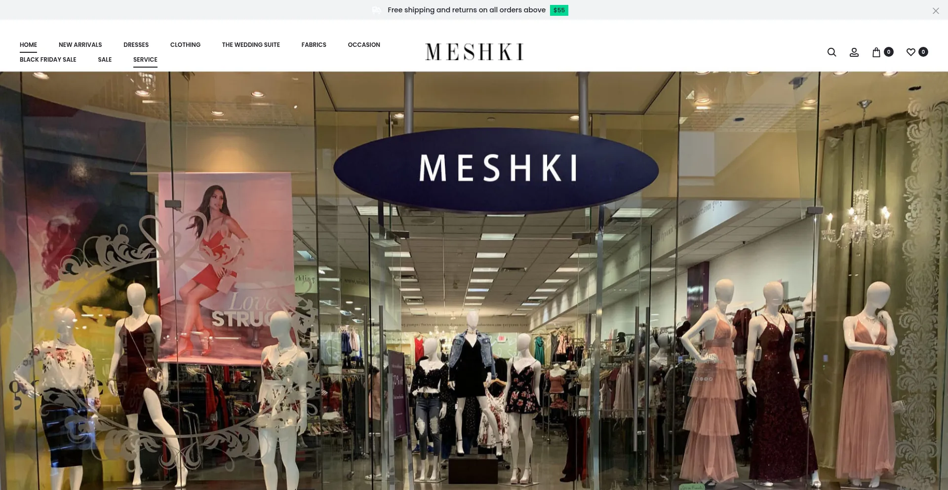 Website screenshot of Meshkis.us