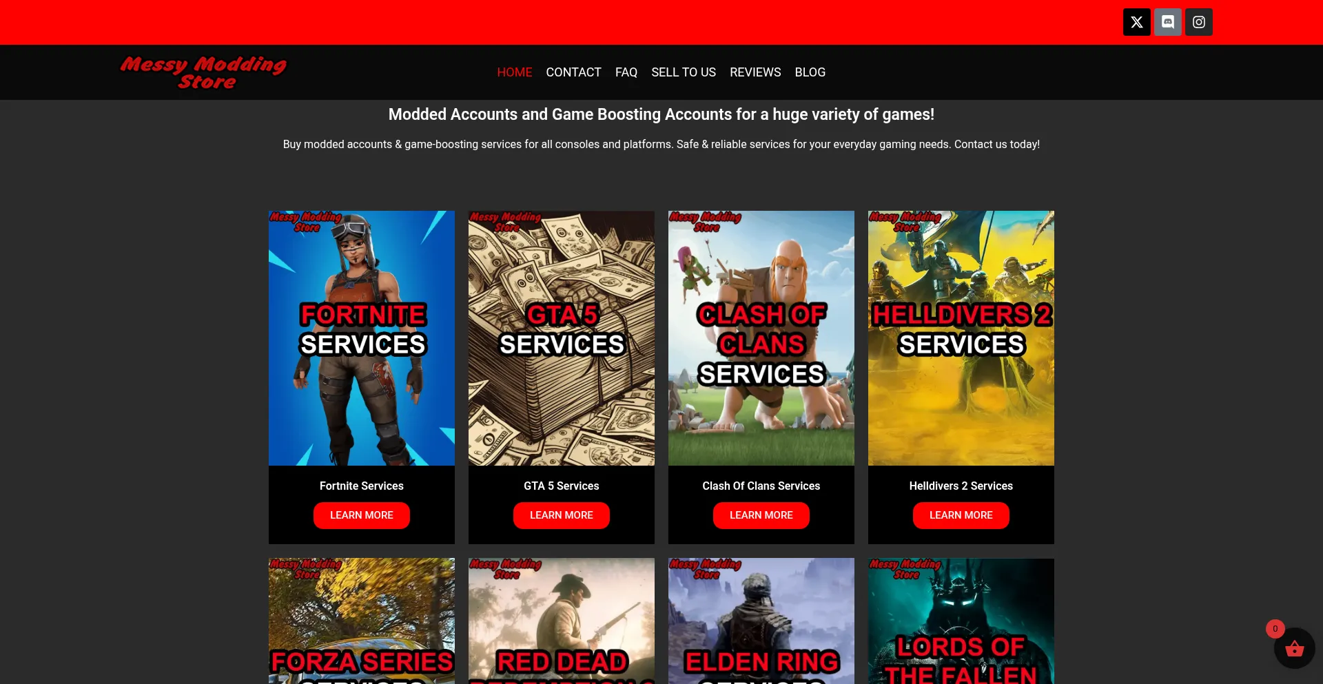 Messymoddingstore.com Screenshot
