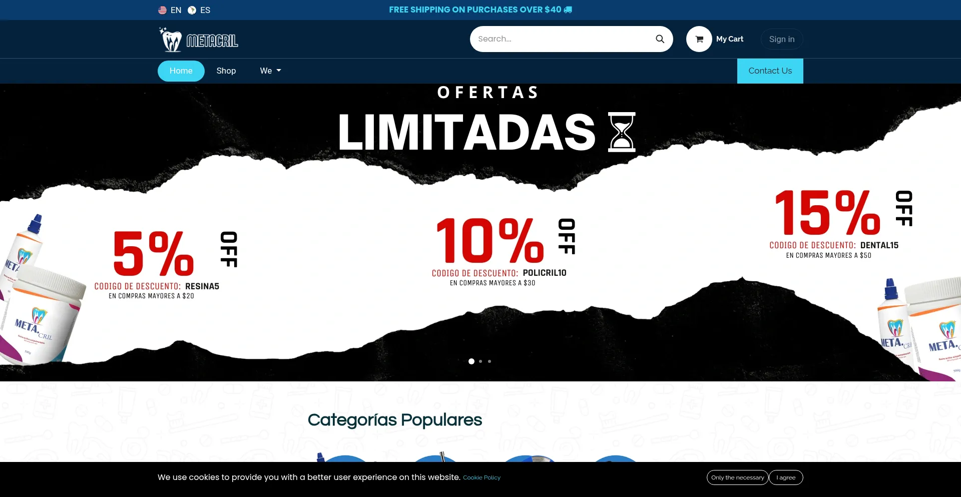 Metacrilec.com Screenshot