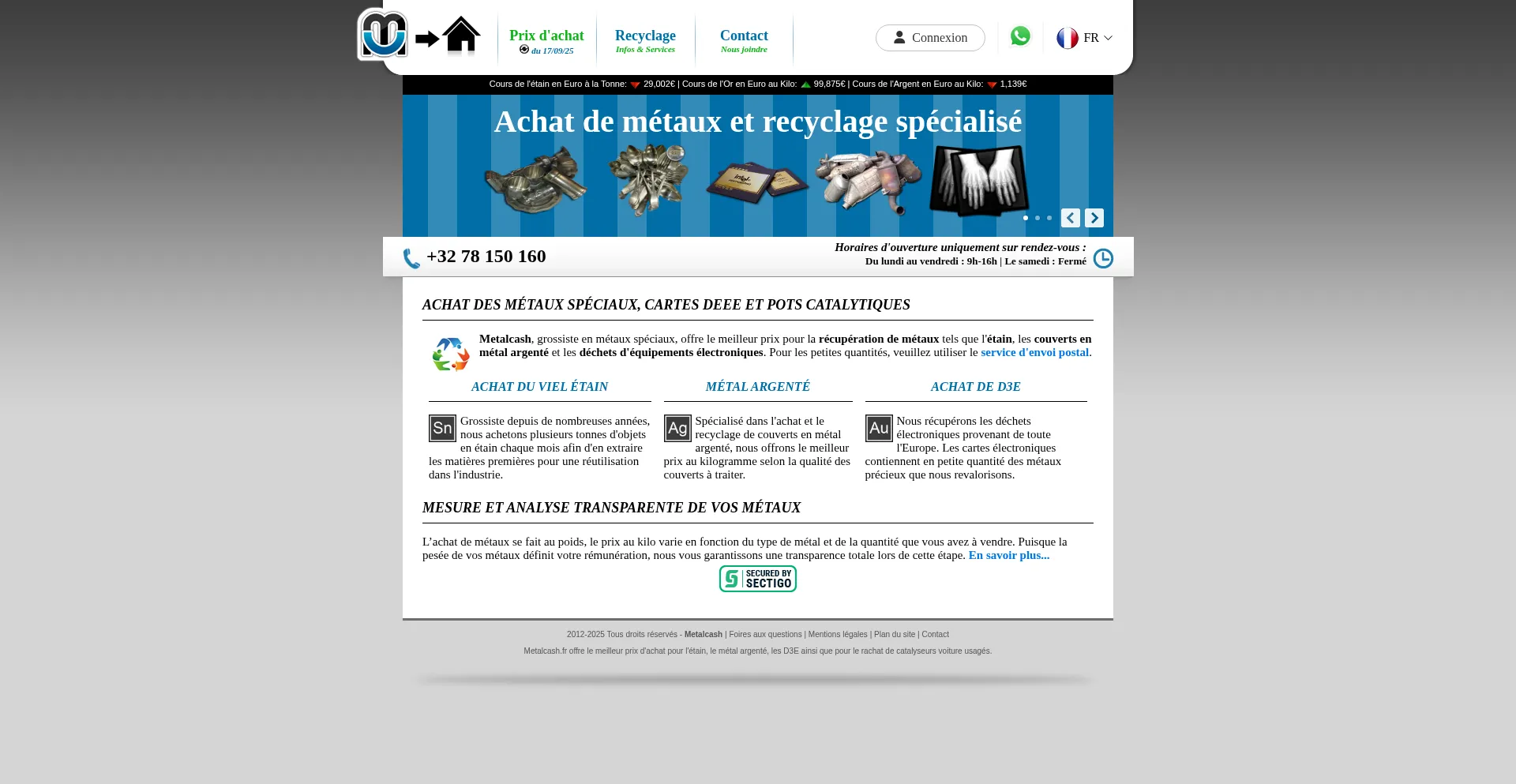 Metalcash.fr 安全可靠吗？