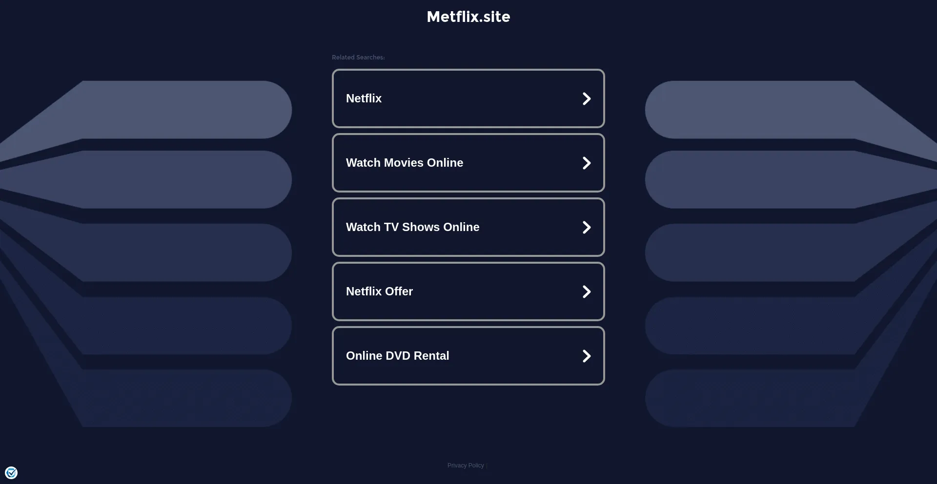 Website screenshot of Metflix.site