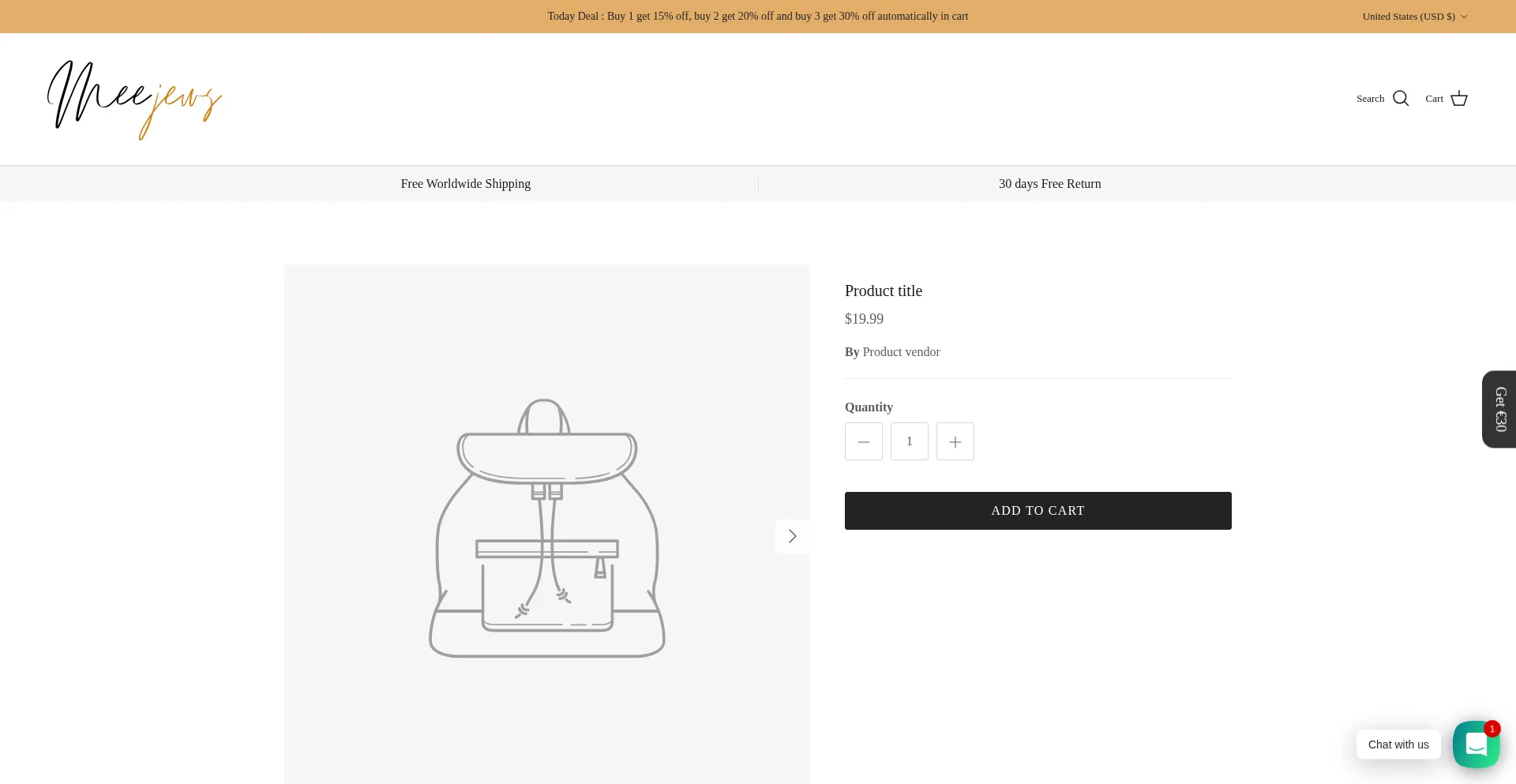 Website screenshot of Mewjews.co