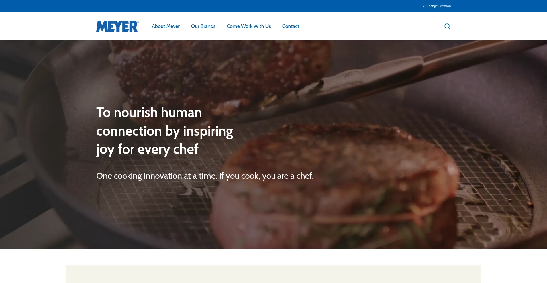 Website screenshot of Meyerinternational.com