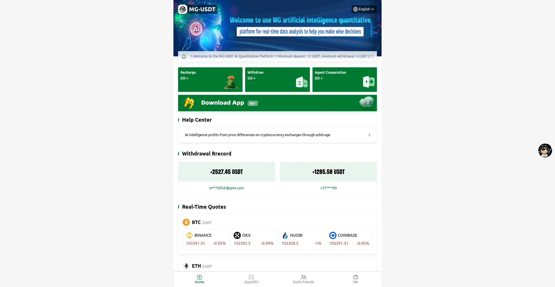 Website screenshot of Mg-usdt.com