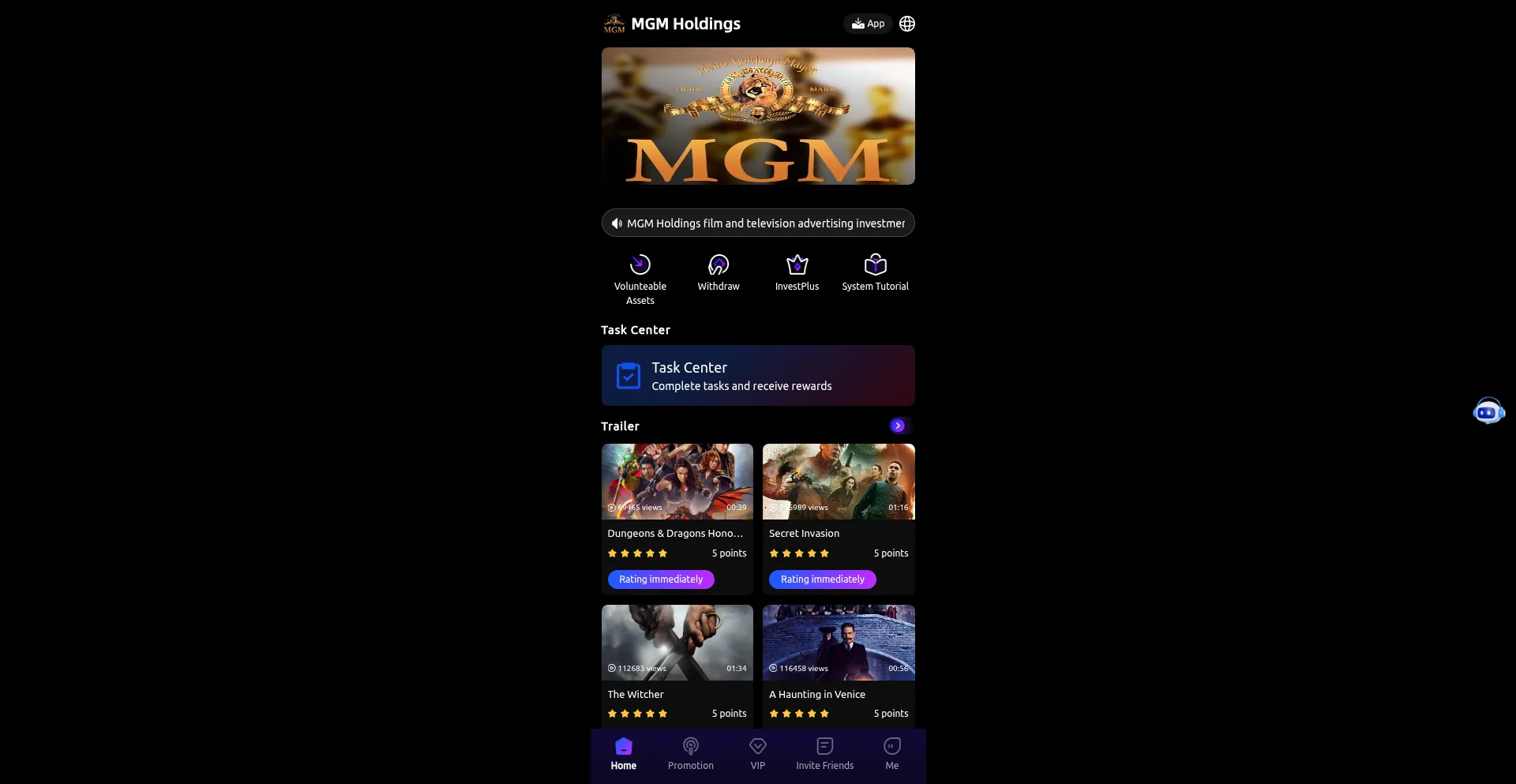 Website screenshot of Mgmholdings.cc