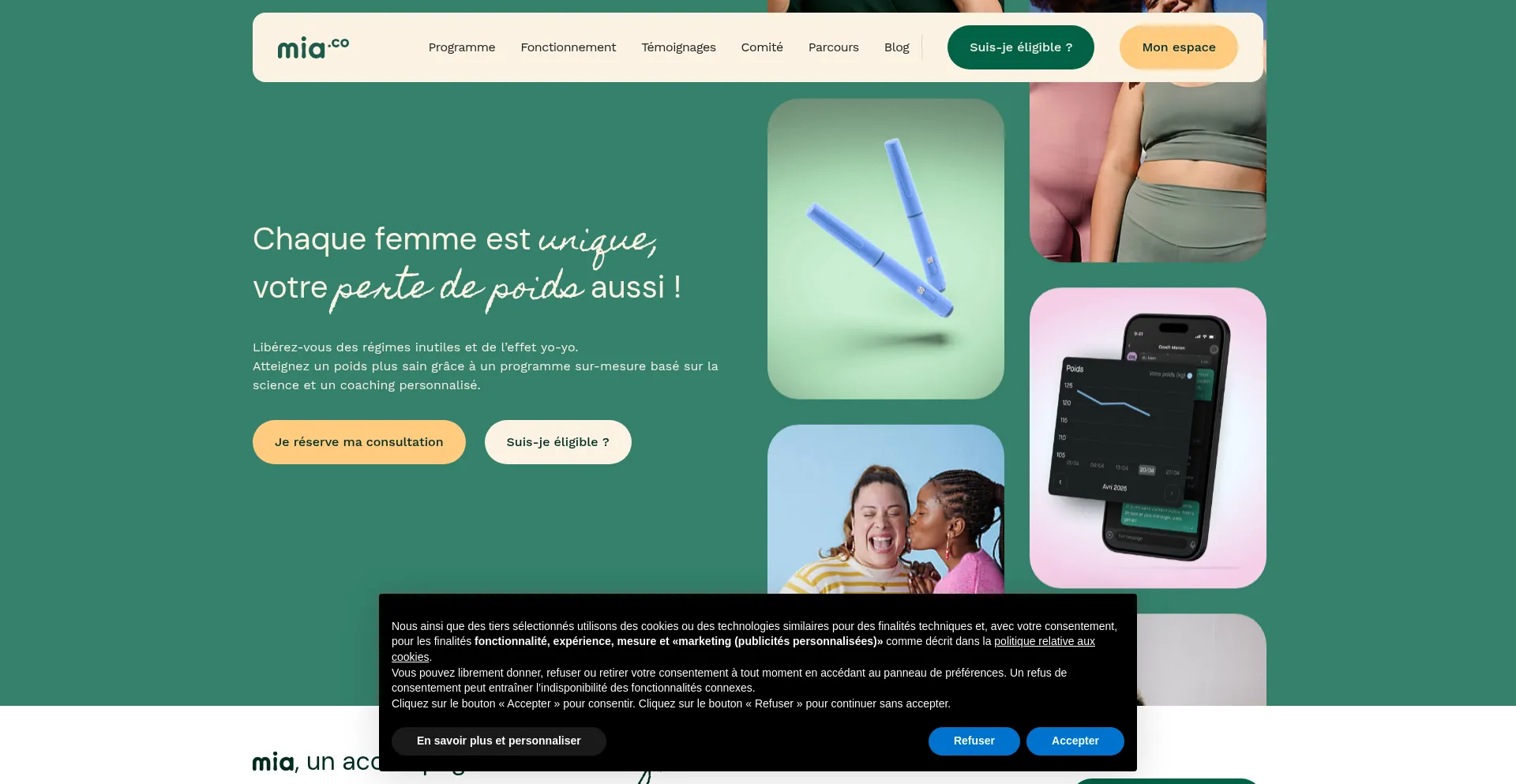 Mia.co Screenshot