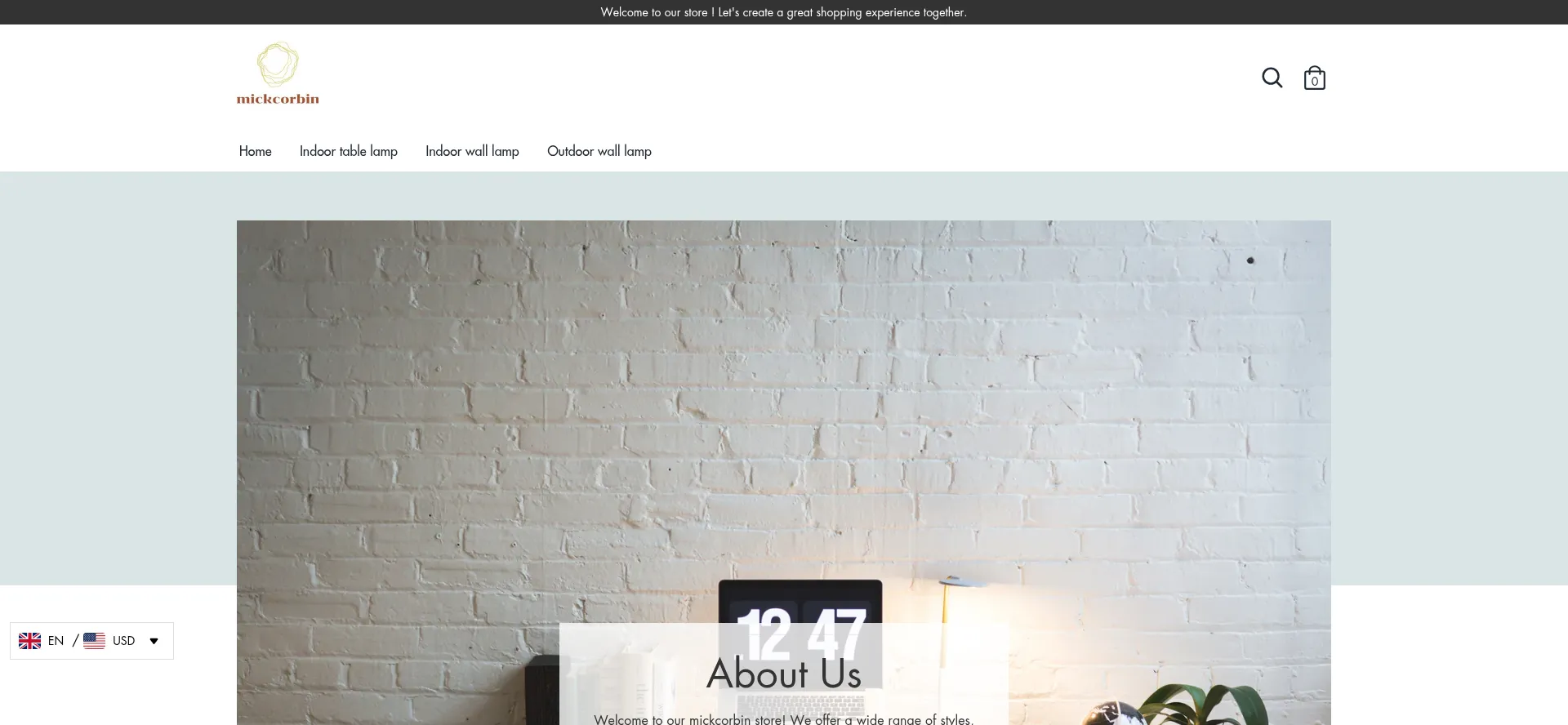 Website screenshot of Mickcorbin.com
