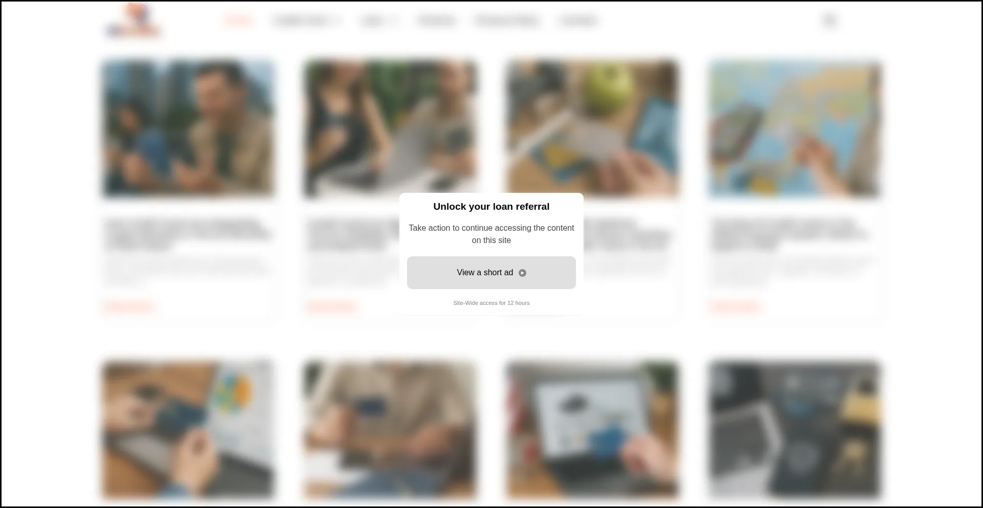 Website screenshot of Micredito.com.br